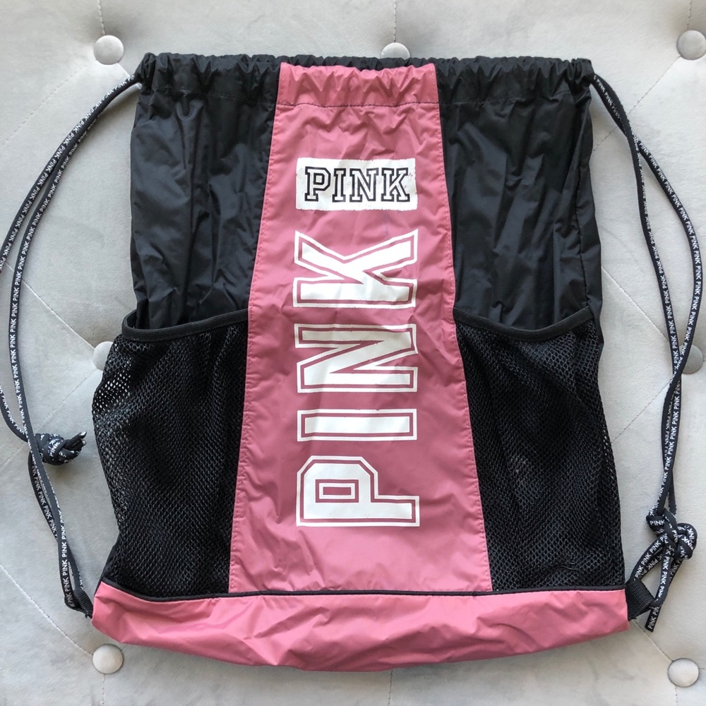Victoria’s Secret pink drawstring bag
